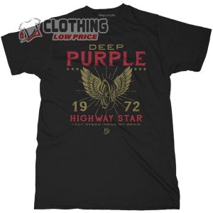 Deep Purple Highway Star T- Shirt, Deep Purple 2024 Tour Shirt, Deep Purple Merch