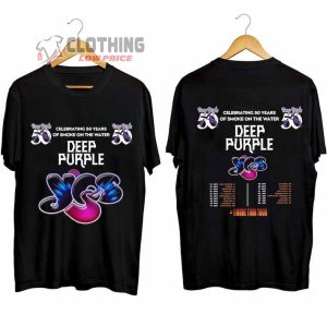 Deep Purple Tour 2024 Merch, Deep Purple 1 More Time 2024 Tour Shirt, Deep Purple Celebrating 50 Years Of Smoke On The Water T-Shirt