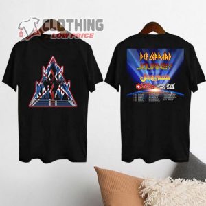 Def Leppard Graphic Shirt, Def Leppard And Journey Summer Stadium Tour 2024 Shirt, Journey Band Fan Shirt, Def Leppard And Journey Merch