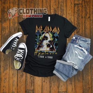 Def Leppard Hysteria Tour 1988 T- Shirt, Journey Band Fan Shirt, Def Leppard And Journey Merch