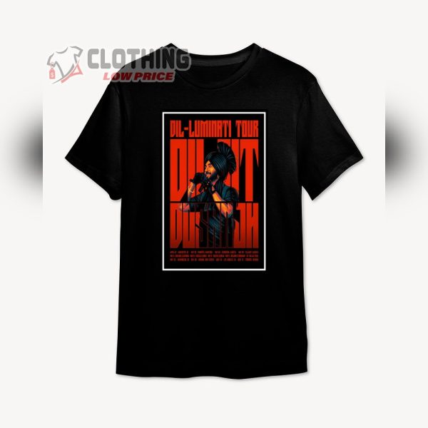 Diljit Dosanjh Dil-luminati North American Tour 2024 Poster Unisex T-Shirt