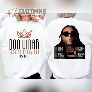 Don Omar T Shirt, Don Omar Back To Reggaeton Tour 2024 T- Shirt, Don Omar Concert Shirt, Don Omar Fan Gift