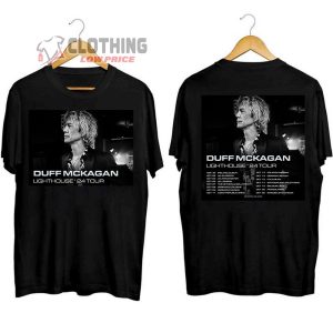 Duff Mckagan Tour 2024 Merch, Duff Mckagan Solo Album Shirt, Duff Mckagan Guns N Roses Lighthouse 24 Tour UK Europe T-Shirt