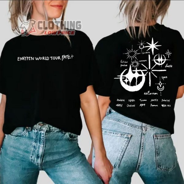 Enhypen World Tour Fate Merch, Enhypen Tour 2024 Unisex T-Shirt