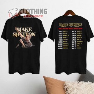 Graphic Blake Shelton The Honky Tonk 2024 Tour T- Shirt, Blake Shelton Fan Shirt, Blake Shelton Tour Merch