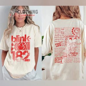 Graphic Blink 182 Band T-Shirt, Blink 182 One More Time 2024 Tour Shirt