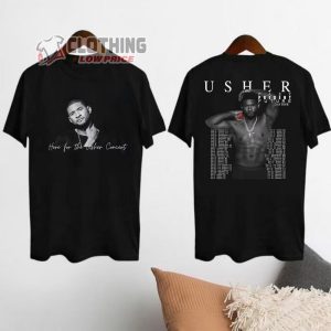 Here For The Usher Concert Merch, Tour 2024 Usher Past Present Future Shirt, Usher Concert 2024 T-Shirt