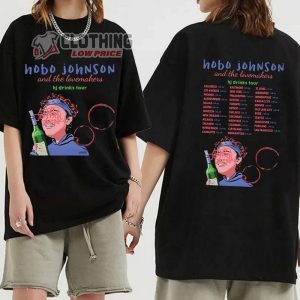 Hobo Johnson And The Lovemakers Merch,  Hobo Johnson Drinks Tour 2024 Shirt, HJ Drink Tour 2024, Hobo Johnson 2024 Concert T-Shirt