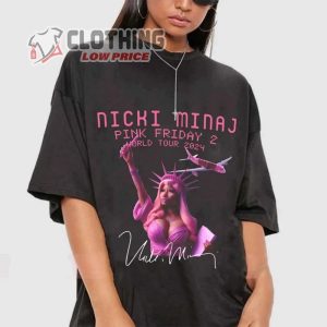 Hot Nicki Minaj Shirt, Nicki Minaj Rapper 90S Sweatshirt, Nicki Minaj Pink Friday 2 Hoodie, Nicki Minaj Rap Tee, Pink Friday 2 World Tour