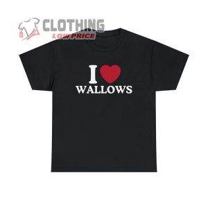 I Love Wallows Shirt, Wallows Model World Tour 2024 Shirt, Wallows Band Fan Shirt