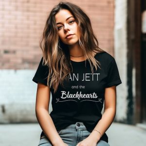 Joan Jett And The Blackhearts Shirt, Joan Jett Vintage Black Shirt, Joan Jett Unisex Tee, Joan Jett Merch