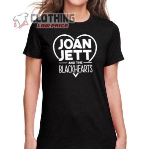 Joan Jett And The Blackhearts T- Shirt, Joan Jett Blackhearts Tour Concert Rock T- Shirt, Joan Jett Blackhearts Tour Merch
