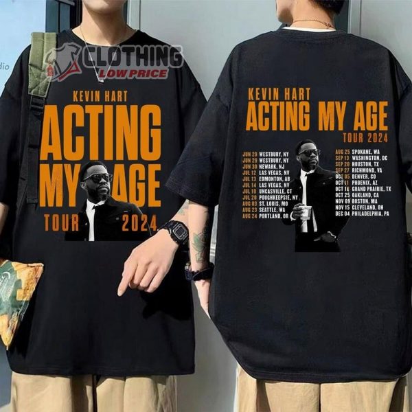 Kevin Hart Act My Age Tour 2024 Merch, Kevin Hart Tour 2024 Shirt, Kevin Hart Tickets 2024, Kevin Hart Fan Gift, Comedy Legend T-Shirt