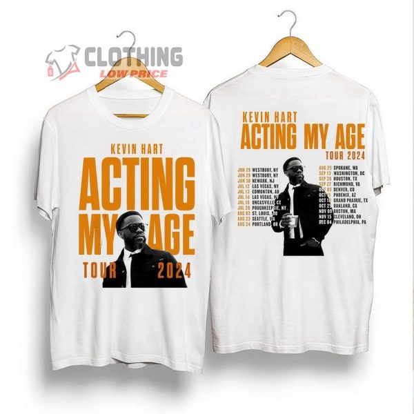 Kevin Hart Act My Age Tour 2024 Merch, Kevin Hart Tour 2024 Shirt, Kevin Hart Tickets 2024, Kevin Hart Fan Gift, Comedy Legend T-Shirt