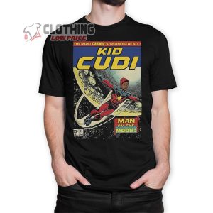 Kid Cudi Comics T-Shirt, Man On The Moon Rap Superhero Shirt