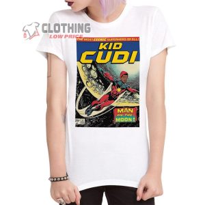 Kid Cudi Comics T Shirt Man On The Moon Rap Superhero Shirt 4