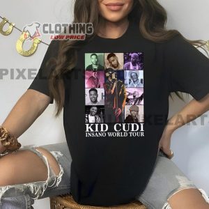 Kid Cudi T-Shirt Insano World Tour T-Shirt, Kid Cudi Merch Kid Cudi Concert