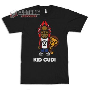 Kid Cudi With Monkey T Shirt 2024 1