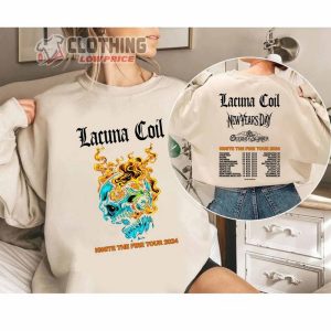 Lacuna Coil Band Merch, Lacuna Coil Ignite the Fire 2024 Tour SweatShirt