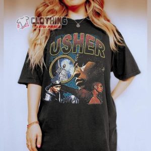 Limited Rapper Usher Shirt, Usher Music Tour 2024, Music Tee