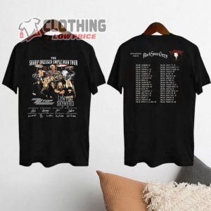 Lynyrd Skynyrd ZZ Top Tour 2024 Shirt, Sharp Dressed Simple Man Us Tour Shirt, ZZ Top World Tour 2024 Shirt, Lynyrd Skynyrd Tour 2024 Merch