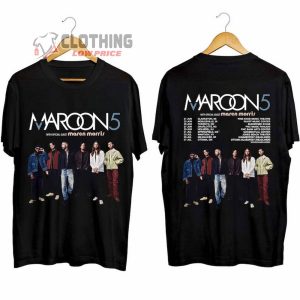 Maroon 5 Tour 2024 Merch Maroon 5 Tour 2024 Las Vegas Maroon 5 Tour 2024 With Special Guest Maren Morris T Shirt 1