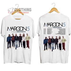 Maroon 5 Tour 2024 Merch Maroon 5 Tour 2024 Las Vegas Maroon 5 Tour 2024 With Special Guest Maren Morris T Shirt 2