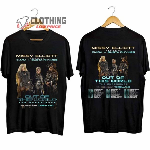 Missy Elliott Tour 2024 Merch, Missy Elliott Out of This World 2024 Tour Shirt, Missy Elliott Tour Dates 2024 T-Shirt