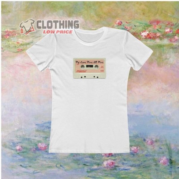 Mitski My Love Mine All Mine, Mitski Graphic Tee, Mitski Merch, Fitted Tee