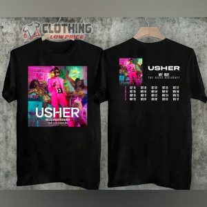 Music Tour 2024, Usher Shirt Tee, Usher Rapper Music Tour 2024, Concert Tour 2024