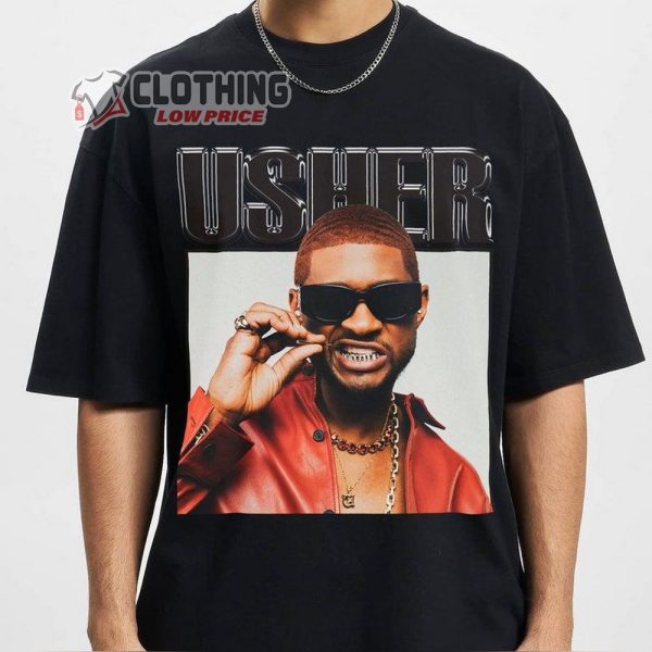 Music Usher 2024, Usher Concert Tour 2024, Usher Music Tour 2024, Usher Personalized Music Shirt Tee