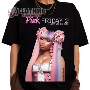 Nicki Minaj Tour 2024 T- Shirt, Nicki Minaj Pink Friday 2 Concert Shirt, Nicki Minaj Merch