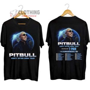 Pitbull Tour 2024 Merch, Pitbull Party After Dark Tour 2024 Tee, Pitbull Tour Dates 2024 Shirt, Pitbull US Tour 2024 With T-Paint T-Shirt