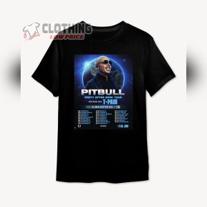 Pitbull Tour Dates 2024 Merch Pitbull With T Paint Pitbull Party After Dark Tour 2024 T Shirt