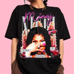 Retro Nicki Lewinsky Airbrush Style Shirt, Nicki Minaj Merch, Nicki Minaj Pink Friday 2 Concert Shirt