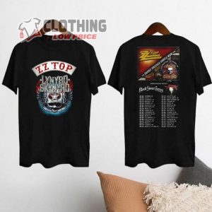 Rock Band Lynyrd Skynyrd ZZ Top Tour 2024 Shirt, Sharp Dressed Simple Man 2024 Tour Shirt, ZZ Top Fan Shirt, Lynyrd Skynyrd Tour Merch