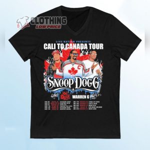 Snoop Dogg Canada Tour 2024 Merch, Snoop Dogg Live Nation Shirt, Snoop Dogg Tour Dates 2024 T-Shirt