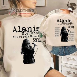 The Triple Moon Tour Merch, Alanis Morissette The Triple Moon Tour 2024 Unisex T-Shirt