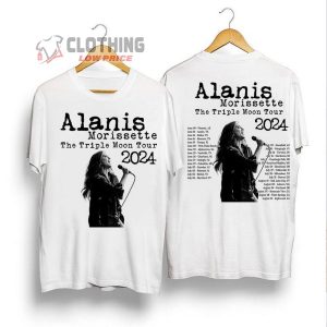 The Triple Moon Tour Merch Alanis Morissette The Triple Moon Tour 2024 Unisex T Shirt 2