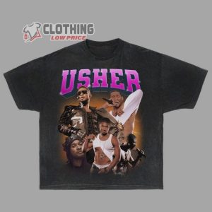 Usher Music Shirt, Usher Concert Tour 2024, Usher 2024