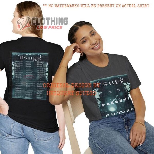 Usher Music Tour Shirt, Usher Music Tee Concert 2024