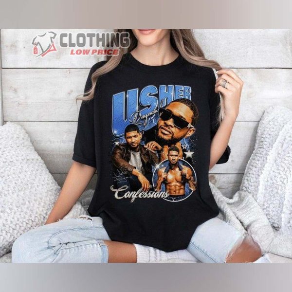 Usher Music Tour Shirt, Usher Singer Song Music Tee Concert 2024