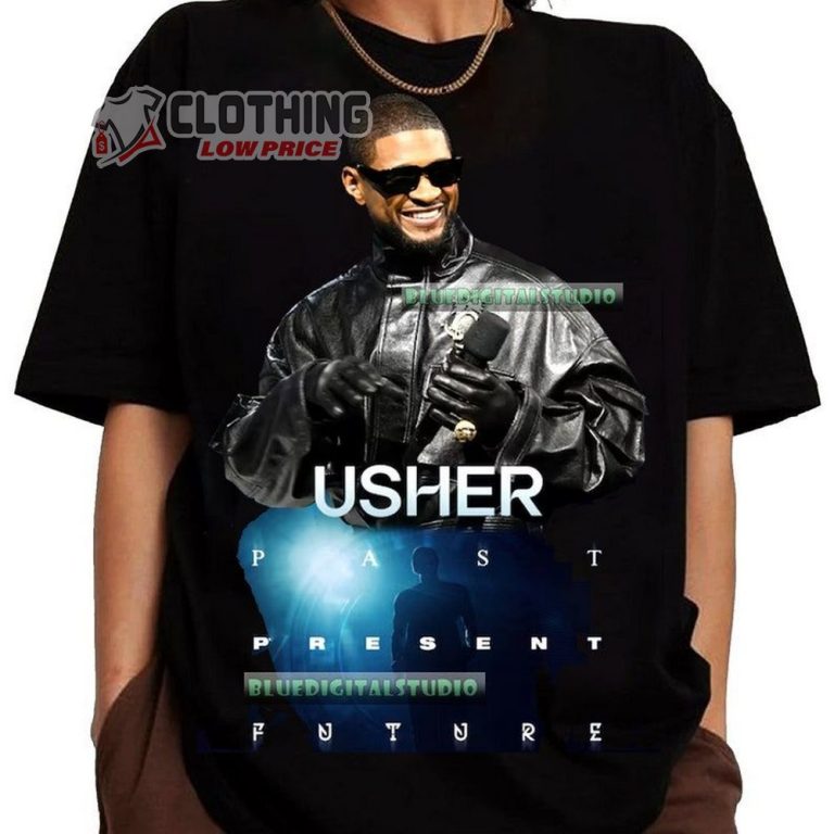 Usher Past Present Future 2025 Tour Merch, Usher Tour Dates 2025 Shirt