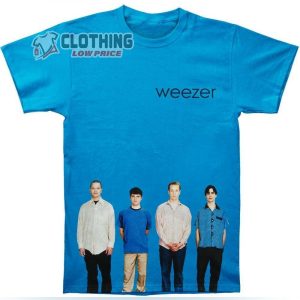 Weezer Men’s Blue Album T-Shirt Officially Licensed Merchandise