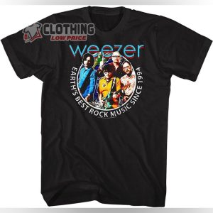 Weezer Rock Band Best Rock Music Since 1994 Adult Short Sleeve T Shirt 1