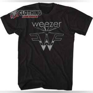 Weezer Rock Band Flying 3D Logo Adult Short Sleeve T Shirt 2