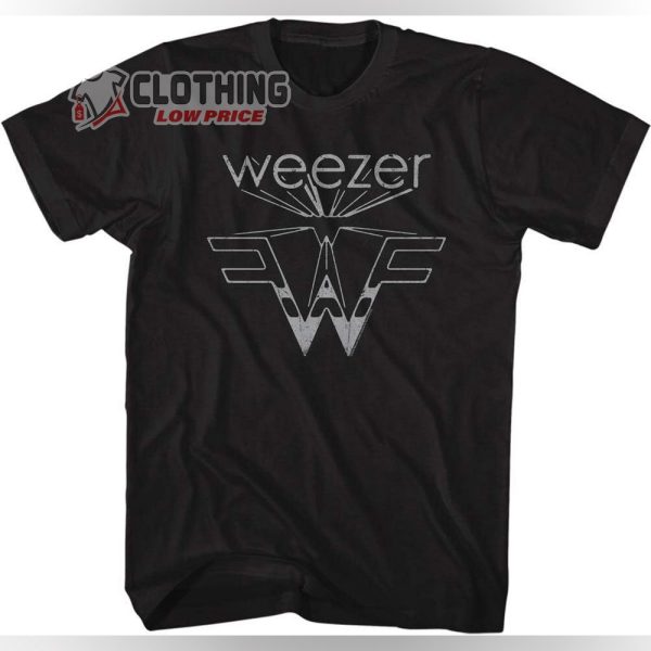 Weezer Rock Band Flying 3D Logo Adult Short Sleeve T-Shirt