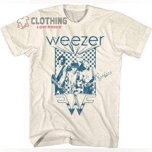 Weezer Rock Music Band; Logo Vintage Style Adult Short Sleeve T Shirt, Tee
