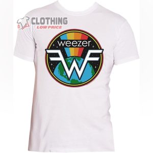 Weezer T Shirt Symbol Band Logo Official Mens White 4