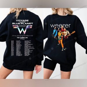 Weezer Blue Planet Tour 2024 Shirt Voyage to the Blue Planet Tour Dates Tee 3 sweatshirt